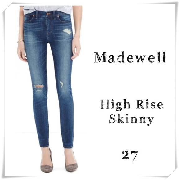 Madewell High Rise Skinny Jeans Style E0493 - Picture 1 of 8